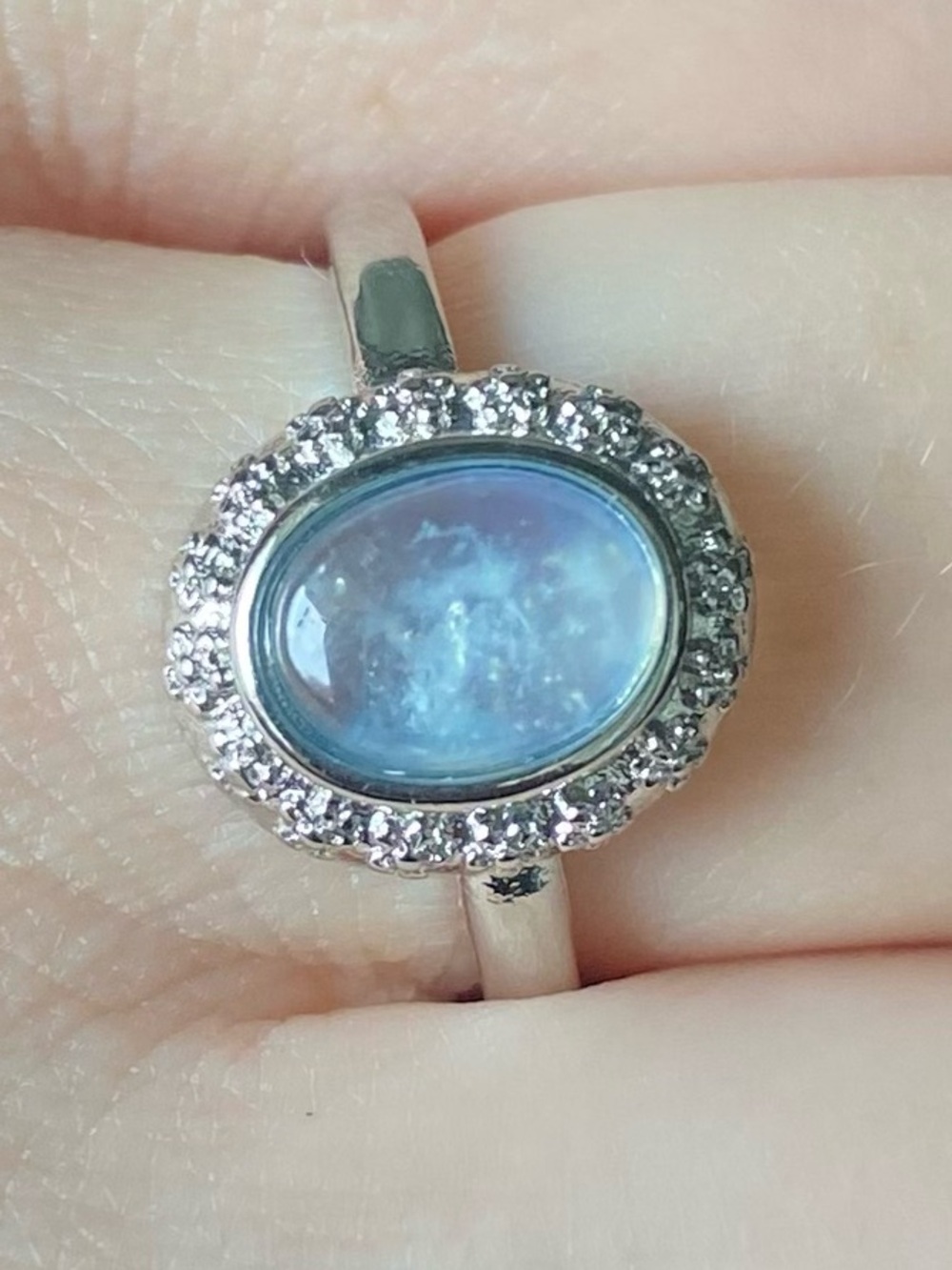 Aquamarine Adjustable Ring